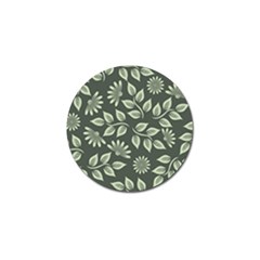 Flowers Pattern Spring Nature Golf Ball Marker by Bajindul