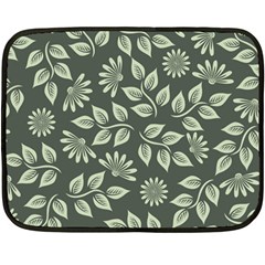 Flowers Pattern Spring Nature Fleece Blanket (mini) by Bajindul