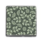 Flowers Pattern Spring Nature Memory Card Reader (Square 5 Slot) Front