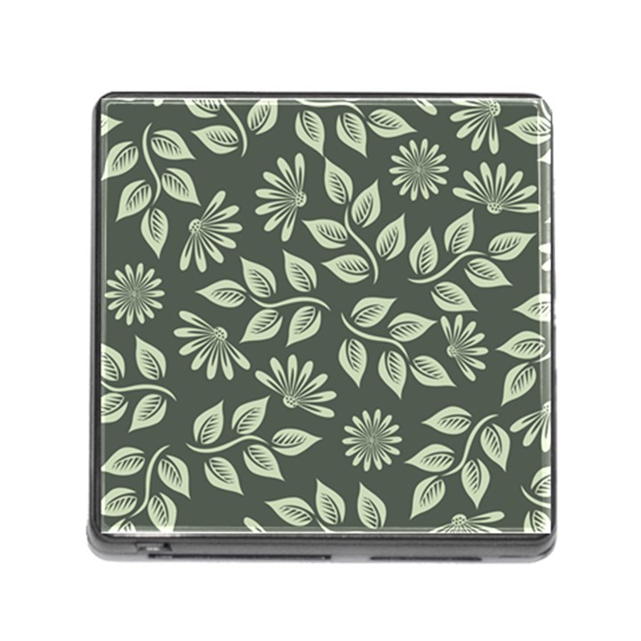 Flowers Pattern Spring Nature Memory Card Reader (Square 5 Slot)