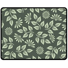 Flowers Pattern Spring Nature Fleece Blanket (medium)  by Bajindul