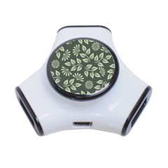 Flowers Pattern Spring Nature 3-port Usb Hub by Bajindul