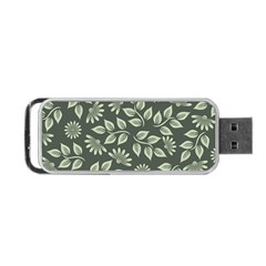 Flowers Pattern Spring Nature Portable Usb Flash (one Side) by Bajindul