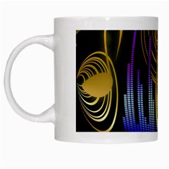 Background Level Clef Note Music White Mugs by Bajindul