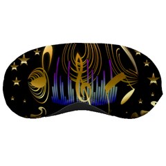 Background Level Clef Note Music Sleeping Mask by Bajindul