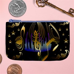 Background Level Clef Note Music Large Coin Purse by Bajindul