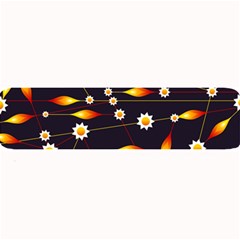 Flower Buds Floral Background Large Bar Mats by Bajindul