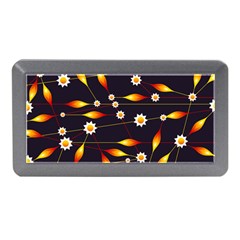 Flower Buds Floral Background Memory Card Reader (mini) by Bajindul