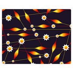 Flower Buds Floral Background Double Sided Flano Blanket (medium)  by Bajindul