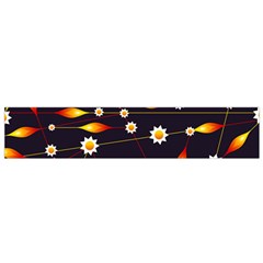 Flower Buds Floral Background Small Flano Scarf by Bajindul