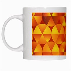 Background Triangle Circle Abstract White Mugs by Bajindul