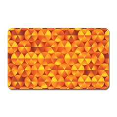 Background Triangle Circle Abstract Magnet (rectangular) by Bajindul