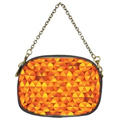 Background Triangle Circle Abstract Chain Purse (two Sides) by Bajindul