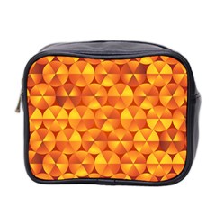 Background Triangle Circle Abstract Mini Toiletries Bag (two Sides) by Bajindul