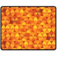 Background Triangle Circle Abstract Fleece Blanket (medium)  by Bajindul