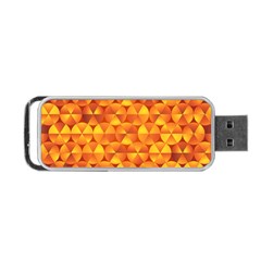 Background Triangle Circle Abstract Portable Usb Flash (two Sides) by Bajindul