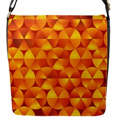 Background Triangle Circle Abstract Flap Closure Messenger Bag (s) by Bajindul