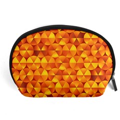 Background Triangle Circle Abstract Accessory Pouch (large) by Bajindul