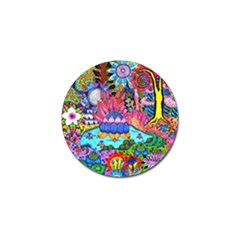 Pond Abstract  Golf Ball Marker by okhismakingart