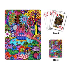 Pond Abstract  Playing Cards Single Design by okhismakingart