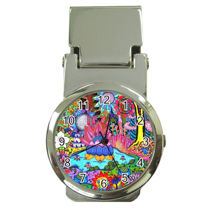 Pond Abstract  Money Clip Watches