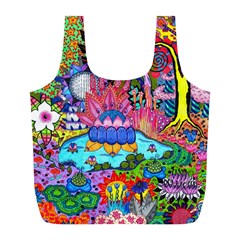 Pond Abstract  Full Print Recycle Bag (l) by okhismakingart