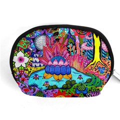 Pond Abstract  Accessory Pouch (medium) by okhismakingart