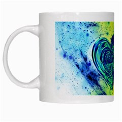 Heart Emotions Love Blue White Mugs by Bajindul