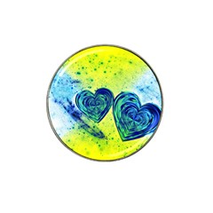 Heart Emotions Love Blue Hat Clip Ball Marker (4 Pack) by Bajindul