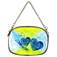 Heart Emotions Love Blue Chain Purse (two Sides) by Bajindul