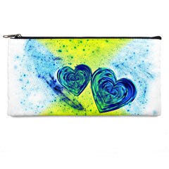 Heart Emotions Love Blue Pencil Cases by Bajindul