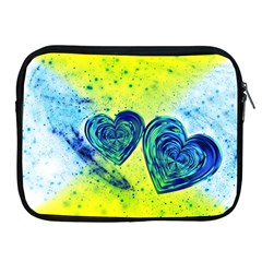 Heart Emotions Love Blue Apple Ipad 2/3/4 Zipper Cases by Bajindul