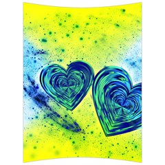 Heart Emotions Love Blue Back Support Cushion by Bajindul