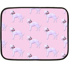 Dogs Pets Animation Animal Cute Fleece Blanket (mini) by Bajindul