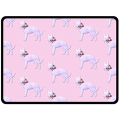 Dogs Pets Animation Animal Cute Fleece Blanket (large)  by Bajindul