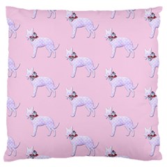 Dogs Pets Animation Animal Cute Large Flano Cushion Case (two Sides) by Bajindul