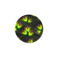 Floral Abstract Lines Golf Ball Marker (4 Pack) by Bajindul