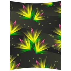 Floral Abstract Lines Back Support Cushion by Bajindul