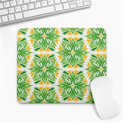 Green Pattern Retro Wallpaper Large Mousepads by Bajindul