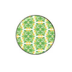 Green Pattern Retro Wallpaper Hat Clip Ball Marker (4 Pack) by Bajindul