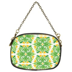 Green Pattern Retro Wallpaper Chain Purse (one Side) by Bajindul