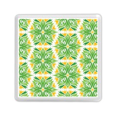 Green Pattern Retro Wallpaper Memory Card Reader (square) by Bajindul