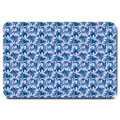 Blue Pattern Scrapbook Large Doormat 