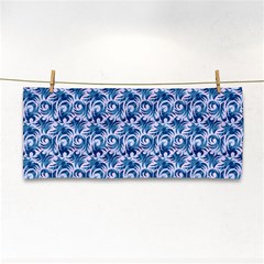 Blue Pattern Scrapbook Hand Towel