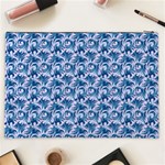 Blue Pattern Scrapbook Cosmetic Bag (XXL) Back