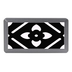 Pattern Flower Black Memory Card Reader (mini) by Bajindul