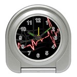 Music Wallpaper Heartbeat Melody Travel Alarm Clock Front