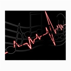 Music Wallpaper Heartbeat Melody Small Glasses Cloth by Bajindul