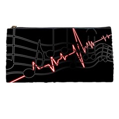 Music Wallpaper Heartbeat Melody Pencil Cases by Bajindul