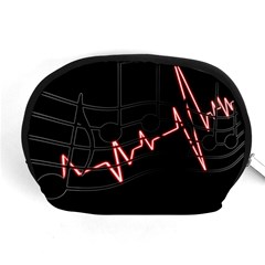 Music Wallpaper Heartbeat Melody Accessory Pouch (medium) by Bajindul